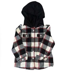 NWT Garanimals Hooded Flannel Button Down